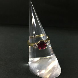TIFFANY&CO. ティファニー イエローゴールド/PT950 3.9g ピンクトルマリン リング #52(12号)　Gold/ZA0002【中古】