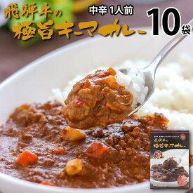 飛騨牛の極旨キーマカレー中辛 1食入り 10袋10人分 レトルトカレー 送料無料