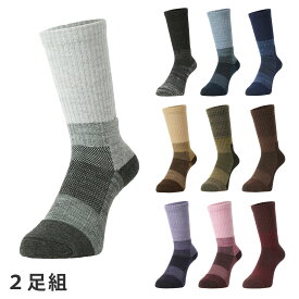 トレッキングソックス 2足組 登山 靴下 レディース メンズ キッズ VAXPOT(バックスポット) VA-8272 登山用靴下 クルー丈 くつした アウトドア ハイキング トレッキング アウトドアソックス ハイキングソックス 2足セット[返品交換不可]