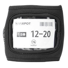 リフト券ホルダー パスケース 手の甲 につける スノーボード スキー ICチケット 対応 VAXPOT(バックスポット) VA-3351 リフト券入れ チケットホルダー リフト券ケース ブラック 黒[返品交換不可]