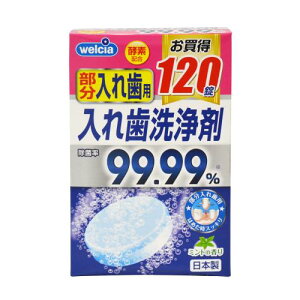 紀陽除虫菊 welcia部分入れ歯洗浄剤 120錠