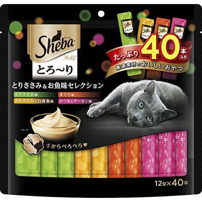 マースジャパン　シーバ　とろ〜り　メルティ　とりささみ＆お魚味セレクション　(12G×40本入)