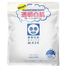 石澤研究所　透明白肌　ホワイトマスクN　10枚