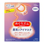 【送料無料】【あす楽】花王　めぐりズム　蒸気でホットアイマスク　無香料　12枚（12個セット）