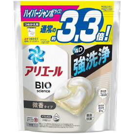 P&G　アリエール　ジェルボール4D　炭酸機能でハジける洗浄力微香　詰め替え　39個　洗濯洗剤