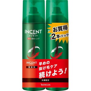 バスクリン インセント 薬用育毛トニック 無香料 190gペアパック 190g×2