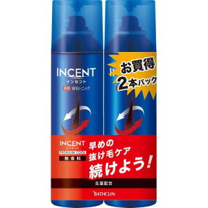 【エントリーP5倍】バスクリン インセント 薬用育毛トニック 無香料 プレミアムクール 190gペアパック 190g×2