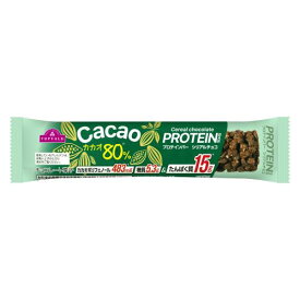 【エントリーP5倍】トップバリュ　プロテインバー　シリアルチョコカカオ80%　35g×12個セット