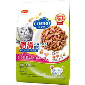 日本ペットフード　コンボ　キャット　肥満が気になる猫用　まぐろ味・かつお節・かつおチップ添え　600g