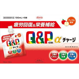 【指定医薬部外品】キューピーコーワαチャージ　アップル風味　100mL×6袋　ゼリー飲料