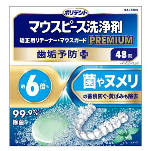 ヘイリオン ポリデント マウスピース洗浄剤 48錠