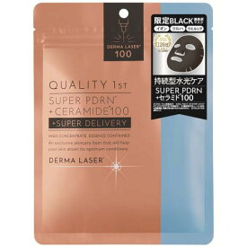 Quality　1st（クオリティファースト）　DARMA　LASER　SUPER　PDRN＋セラミド100　フェイスマスク　ブラック　7枚入