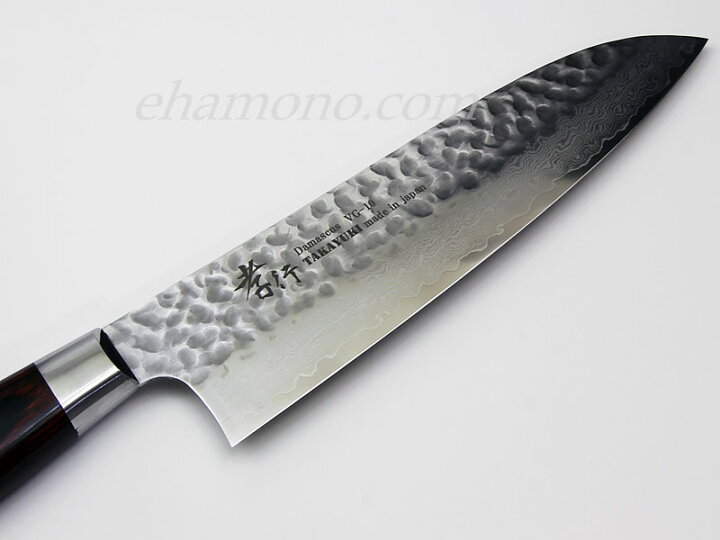 楽天市場】堺孝行 33層槌目ダマスカス 三徳包丁 180mm : e刃物.com  