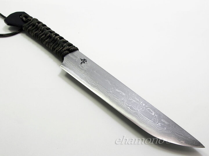 楽天市場】レッドオルカ 剣鉈 白紙多層鋼180 共柄パラコード巻 : e  