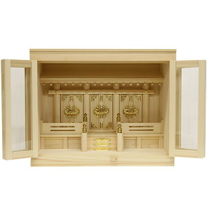 【箱宮神棚】《神殿専門店のお宮》16号箱宮三社(東濃檜)