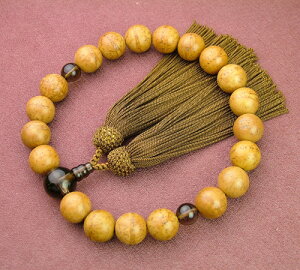 鳳眼菩提20珠 茶水晶仕立 金茶色房)【高級念珠/数珠・男性】【#2】
