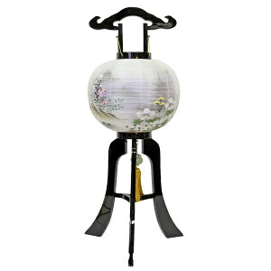 【行灯・盆提灯/ちょうちん】本塗り 11号 絹 二重 ワンタッチ 塔花 1対 【#2】