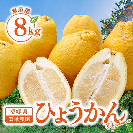 【送料無料】愛媛県産 瓢柑 ひょうかん 8kg 家庭用【3/30〜発送】｜ 田縁農園 愛媛みかん 蜜柑 ミカン 瓢柑 春柑橘 貴重 M L 2L 3L 8kg 産地直送 フルーツ くだもの 大きさお任せ ご自宅用 訳あり 期間限定 春 贈答用 母の日 ギフト 贈り物 プレゼント