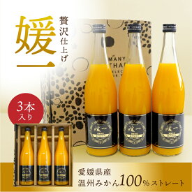 ジュース 媛一(温州みかん ) ストレート果汁100%ジュース 3本入り送料別途 愛媛 ギフト セット スイーツギフト お歳暮 2025 ギフト