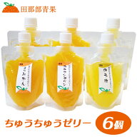 【田那部青果】ちゅうちゅうゼリー 6個セット [クリアケース入]