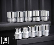 【ワケあり特価品】KTC B3-10P -001-230466 ソケットセット 差込角9.5mm 良く使うサイズ厳選10個組 (B3-0…