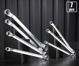 KTC M5-7P ロングめがねレンチ7本セット (M5-0810,1012,1113,1214,1417,1719,2224) エヒメマシンオリジナルセット