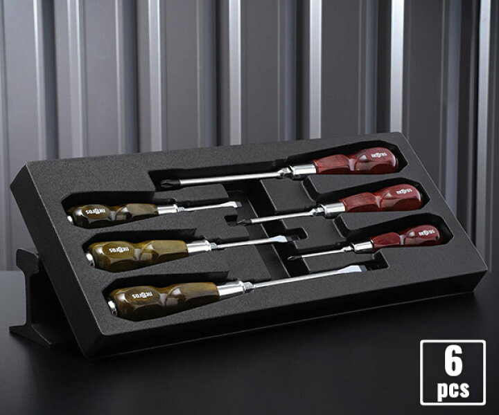 楽天市場】NEPROS NTD306 木柄ドライバセット6本組 ネプロス  