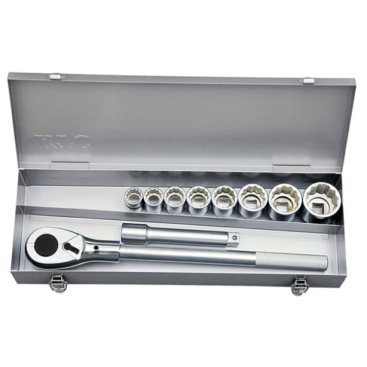楽天市場】KTC 19.0sq. ソケットレンチセット 10点 TB610B 工具 京都 