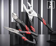 KTC P-3P はさみ類3点セット (PJ-200,PN1-150,PSL-150) コンビネーションプライヤー/ニッパー/ラジオペン…