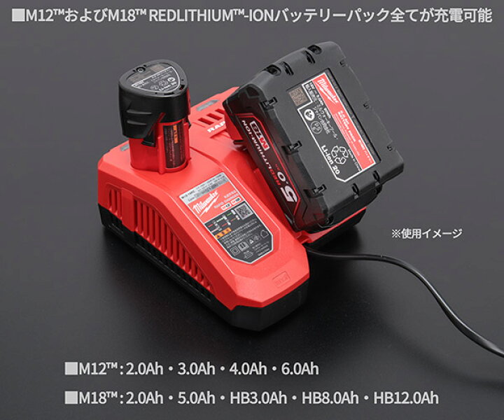 楽天市場】ミルウォーキー M12 3.0Ah FCスタートキット M12-18 NRG-302 