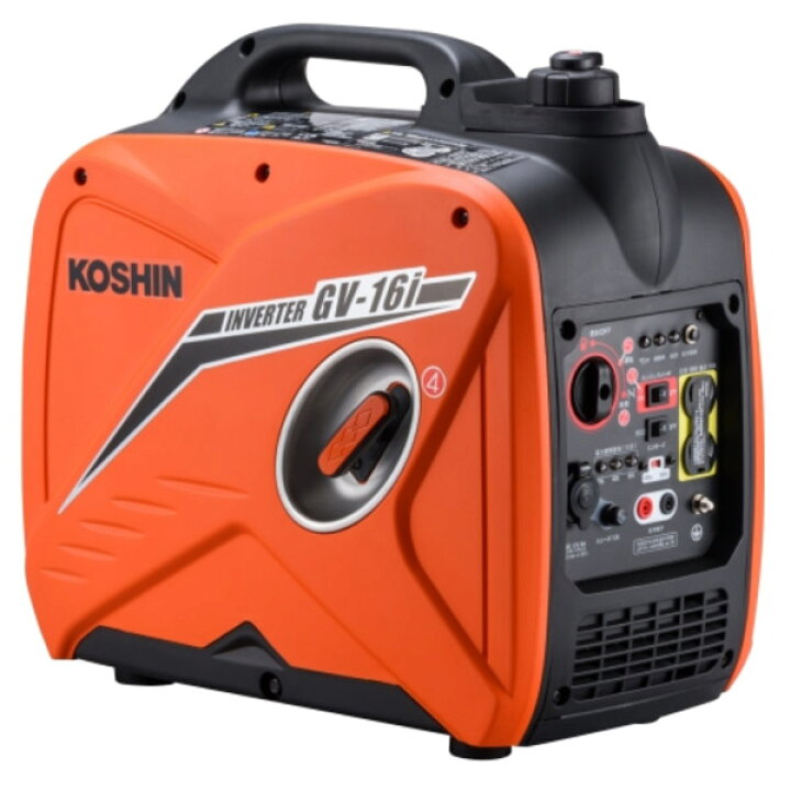 楽天市場】[メーカー直送品] KOSHIN インバーター発電機 1.6kVA GV-16I 