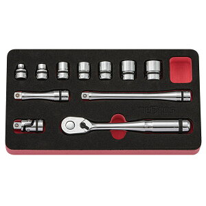 NEPROS 9.5sq. �\�P�b�g�����`�Z�b�g [11�_�Z�b�g] NTB311C �l�v���X �H��Z�b�g NBR390A 3/8 ���`�F�b�g �\�P�b�g ������� ���� ���[