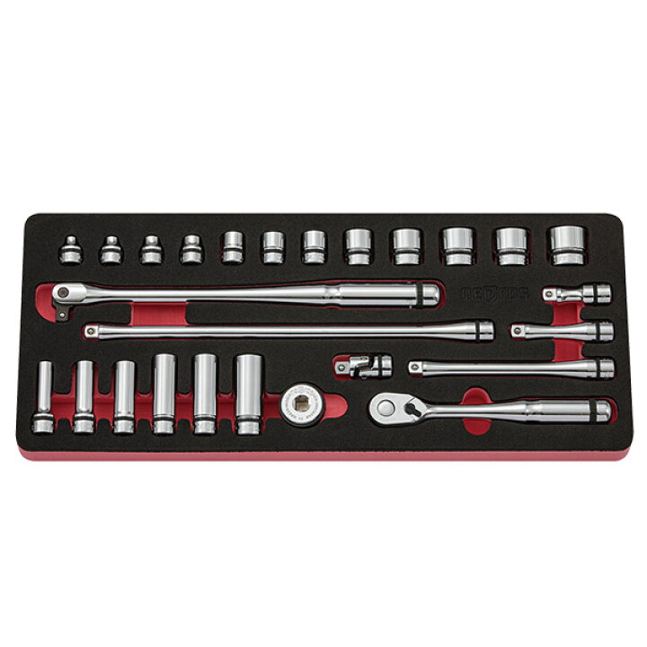 楽天市場】NEPROS 9.5sq. ソケットレンチセット [26点セット] NTB3X26C 