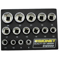 シグネット 3/8DR 15PC ソケットセット DESIGNトレー (12333)(4712818935813) SIGNET