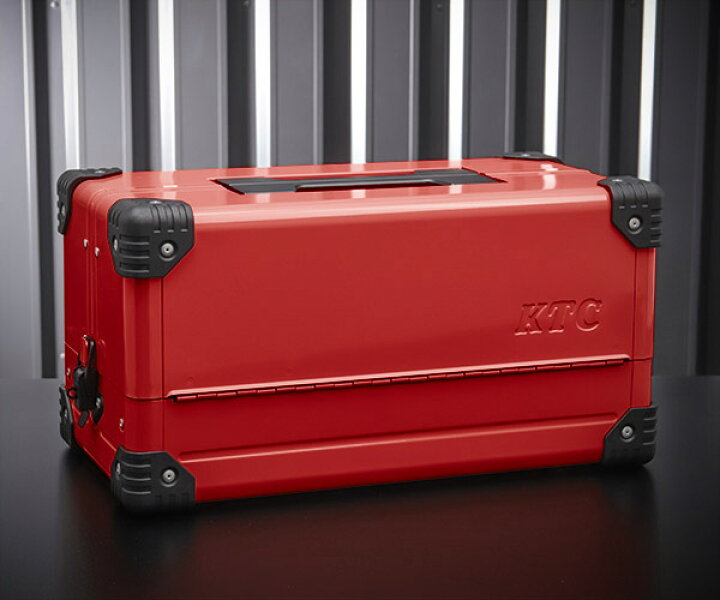 楽天市場】KTC 両開きメタルケース EK-10AR3 レッド 工具箱 ツール 