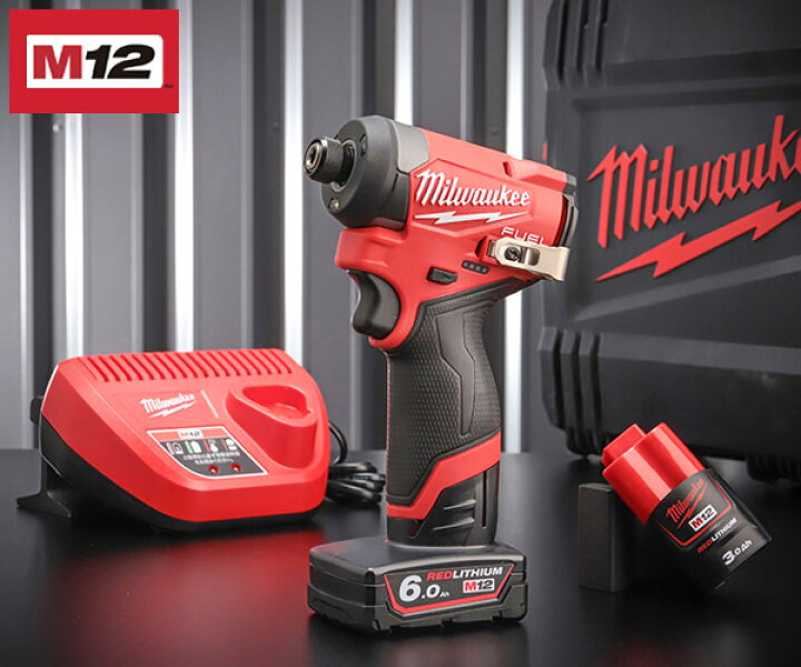 Milwaukee M12 電動インパクトドライバー バッテリー2個付き（HITACHI 