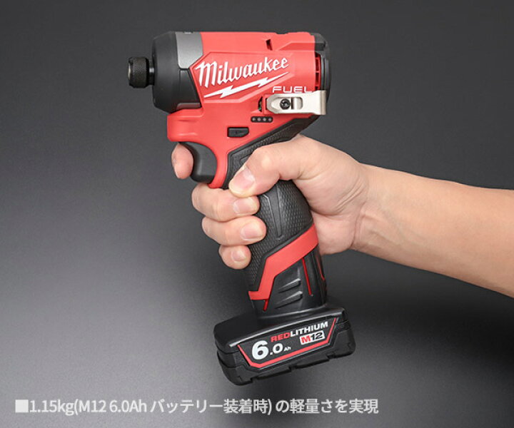 楽天市場】ミルウォーキー M12 FUEL インパクトドライバー 6.0AH・3.0  