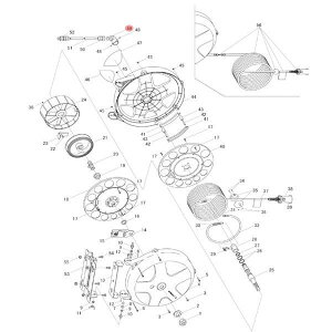[���i�E������s��] �O�����[�� SHS-210A/210SA�p�p�[�c NO.49 �y �C�����b�g 1/4 �z 001380043