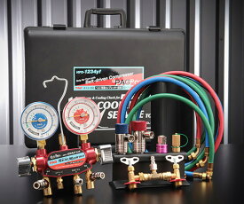 DENGEN CP-2VS-YFG R-1234YF専用 2バルブガスチャージセット PAG用 デンゲン