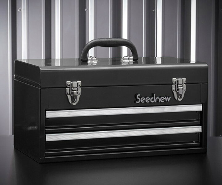 楽天市場】SEEDNEW シーズニュー 2段引出しツールケース（ブラック） S 