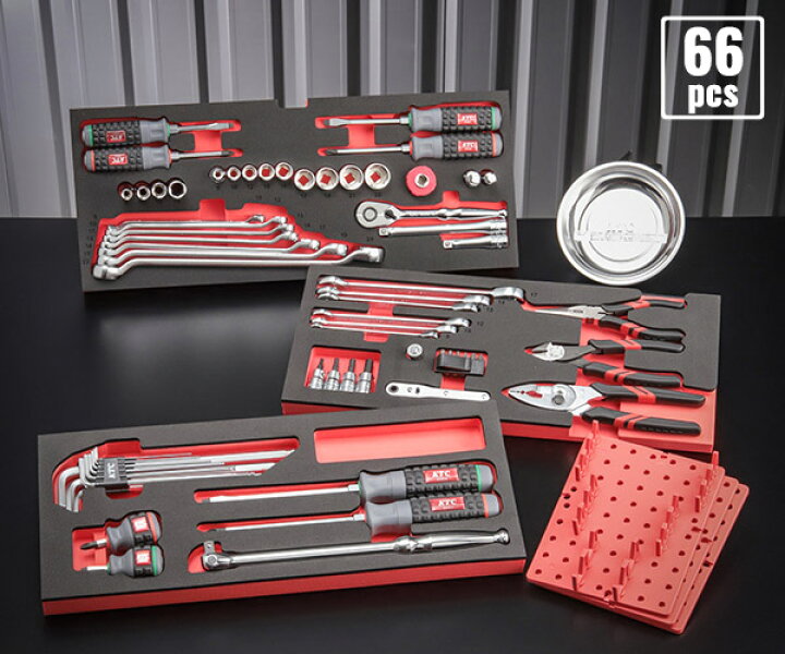 楽天市場】KTC 9.5sq. 66点工具セット SK36624XT ケース無し 