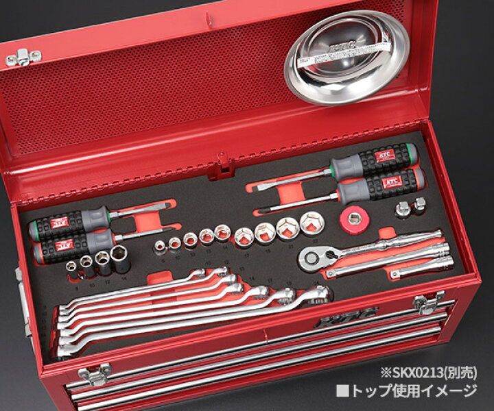 楽天市場】KTC 9.5sq. 66点工具セット SK36624XT ケース無し  