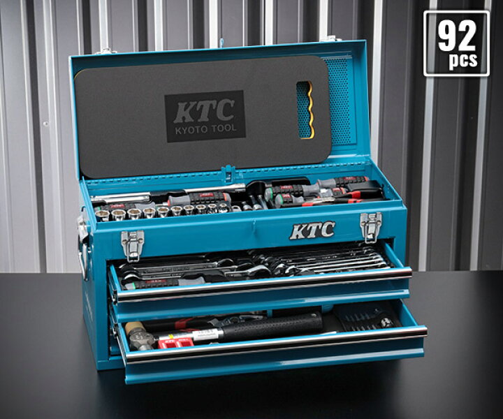 楽天市場】KTC SK39224XKFBEM 9.5sq. 92点工具セット キング 