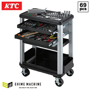 [���[�J�[�����Ǝҕ�] KTC SK6001C 9.5sq.���[�^�[�T�C�N���c�[���X�e�[�V�����Z�b�g 69�_�Z�b�g ���s�@�B�H�� SKR603C�̗p BR390���g�ݍH��Z�b�g