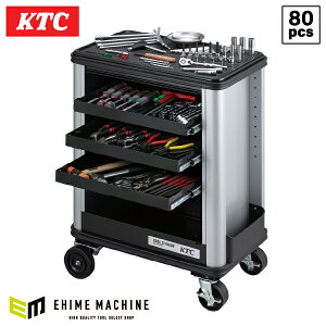 [���[�J�[�����Ǝҕ�] KTC SK7005C 9.5sq.���[�^�[�T�C�N���c�[���X�e�[�V�����Z�b�g 80�_�Z�b�g ���s�@�B�H�� SKR703C�̗p BR390���g�ݍH��Z�b�g