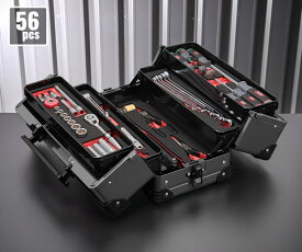 2025SK限定カラー KTC SK35625WZFB 9.5sq. 工具セット 56点 京都機械工具 EK-10AFB採用 携行性に優れたスタンダード フラットブラック