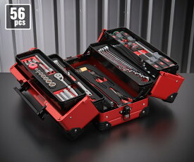 KTC SK35625WZR 9.5sq. 工具セット 56点 京都機械工具 EK-10AR3採用 携行性に優れたスタンダード レッド