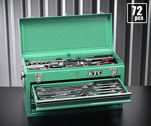 KTC SK37220XTGEM 9.5sq. 72�_�H��Z�b�g �^�[�R�C�Y�O���[�� �I���W�i���c�[���Z�b�g SKX0213TGEM BR390 �̗p �c�[���Z�b�g