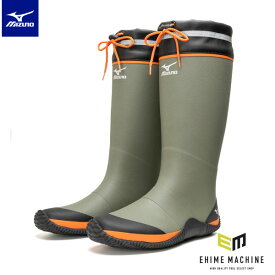 ミズノ ワークブーツ ジャスタフィットII NL カーキ×オレンジ (F1GG250036) 長靴 23.0~28.0cm MIZUNO JUSTAFIT II NL