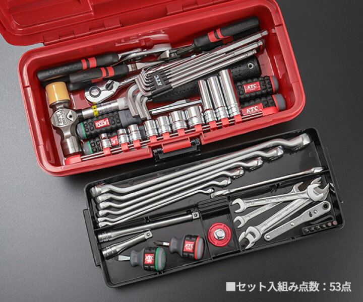 楽天市場】KTC 9.5sq. 53点工具セット EKP-5採用 SK33913PSEM エヒメ 